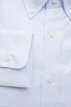 Robert Friedman Light Blue Cotton Men Shirt - Zeiniez