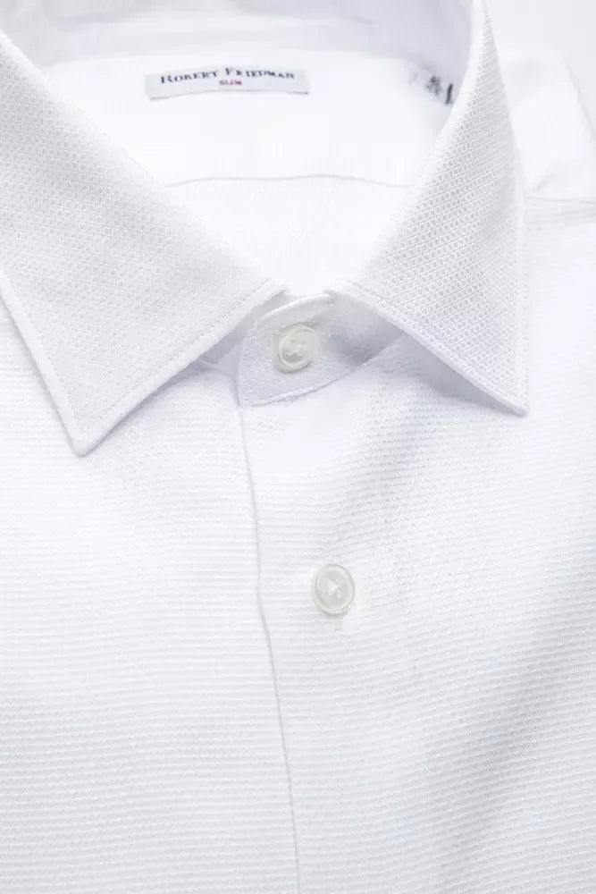 Robert Friedman White Cotton Men's Shirt - Zeiniez