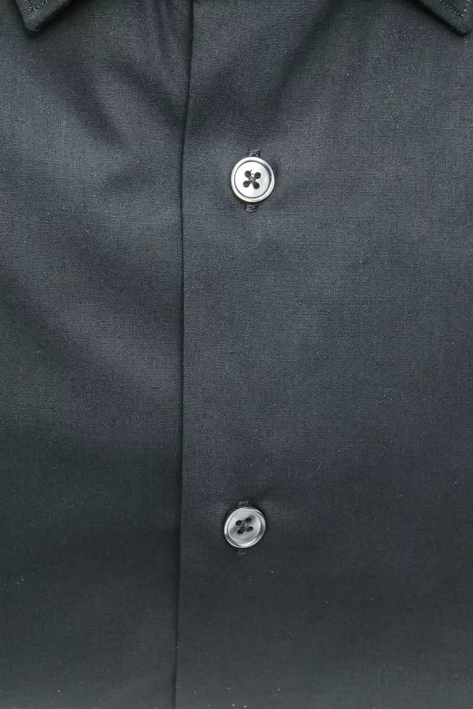 Robert Friedman Black Cotton Men's Shirt - Zeiniez