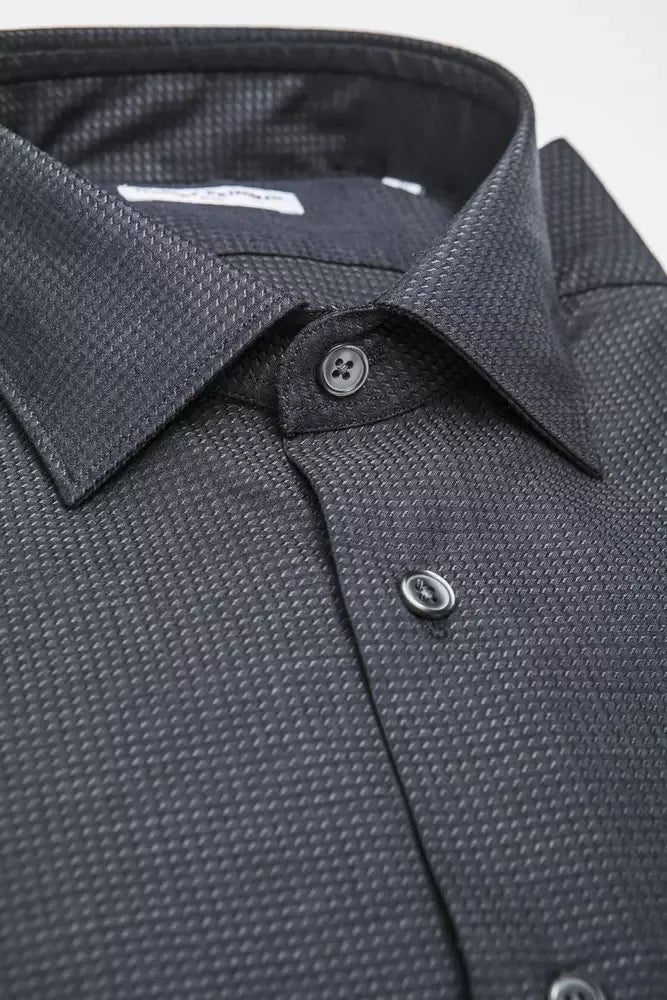 Robert Friedman Black Cotton Men's Shirt - Zeiniez