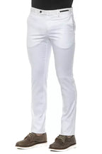 PT Torino White Cotton Men Slim Trouser - Zeiniez