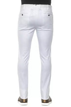 PT Torino White Cotton Men Slim Trouser - Zeiniez