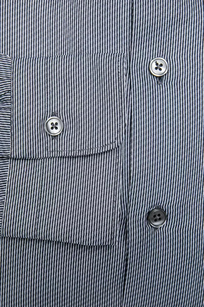 Robert Friedman Blue Cotton Men Shirt - Zeiniez