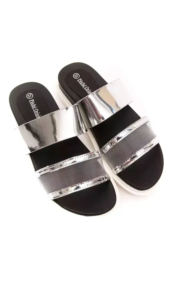 Péché Originel Silver Polyethylene Women Sandal - Zeiniez