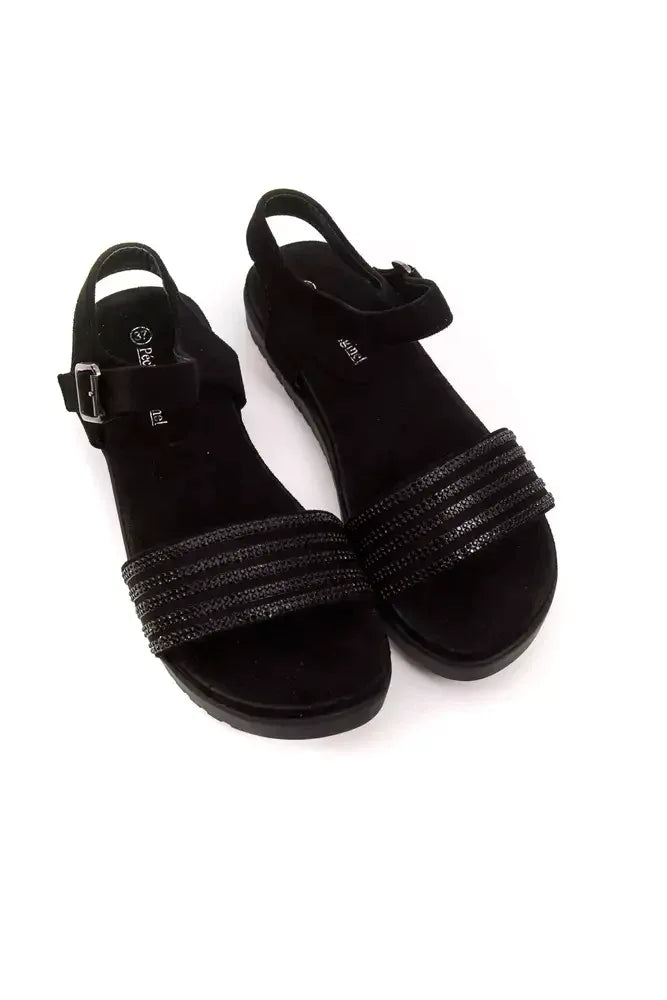 Péché Originel Black Textile Women Sandal - Zeiniez