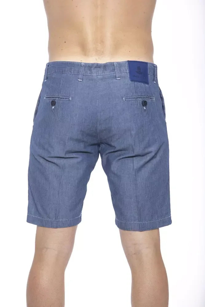 Armata Di Mare Blue Cotton Shorts - Zeiniez