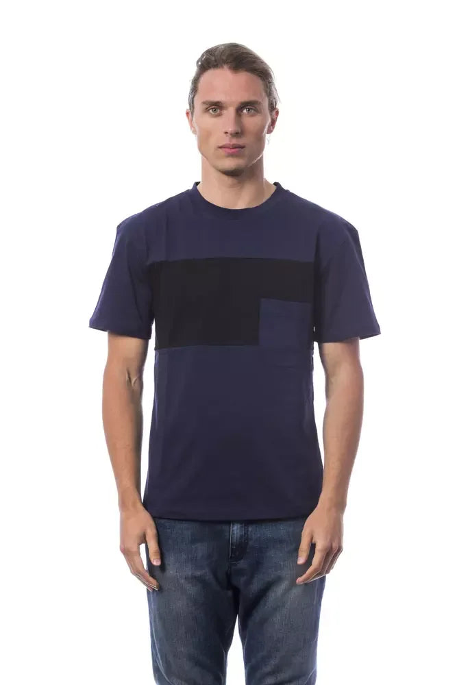 Verri Blue Cotton Men T-Shirt - Zeiniez