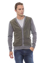 Verri Gray Wool Men's Cardigan - Zeiniez