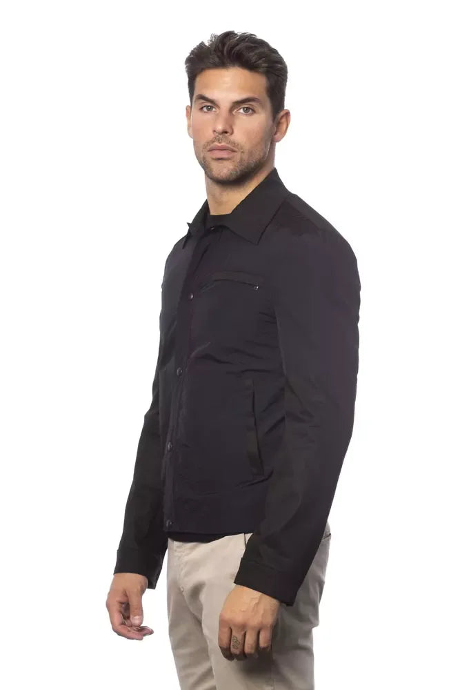 Verri Black Cotton Men Bomber Jacket - Zeiniez
