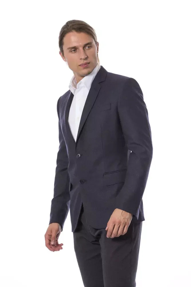 Verri Blue Wool Men's Blazer - Zeiniez