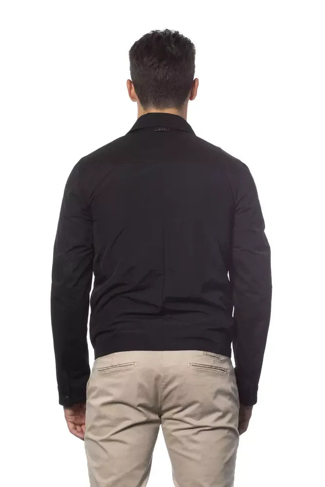 Verri Black Cotton Men Bomber Jacket - Zeiniez