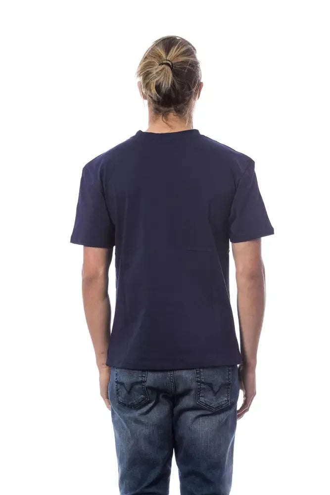 Verri Blue Cotton Men T-Shirt - Zeiniez