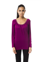 BYBLOS Purple Viscose Women Top - Zeiniez