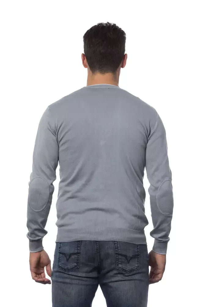 Verri Gray Cotton Men's Cardigan - Zeiniez