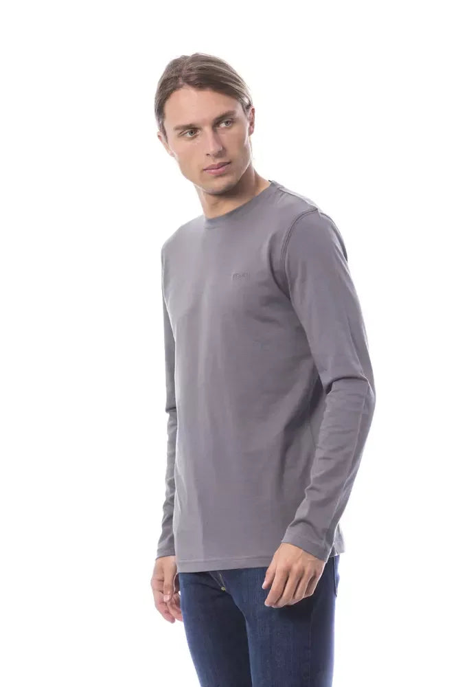 Verri Gray Cotton Men's T-Shirt - Zeiniez