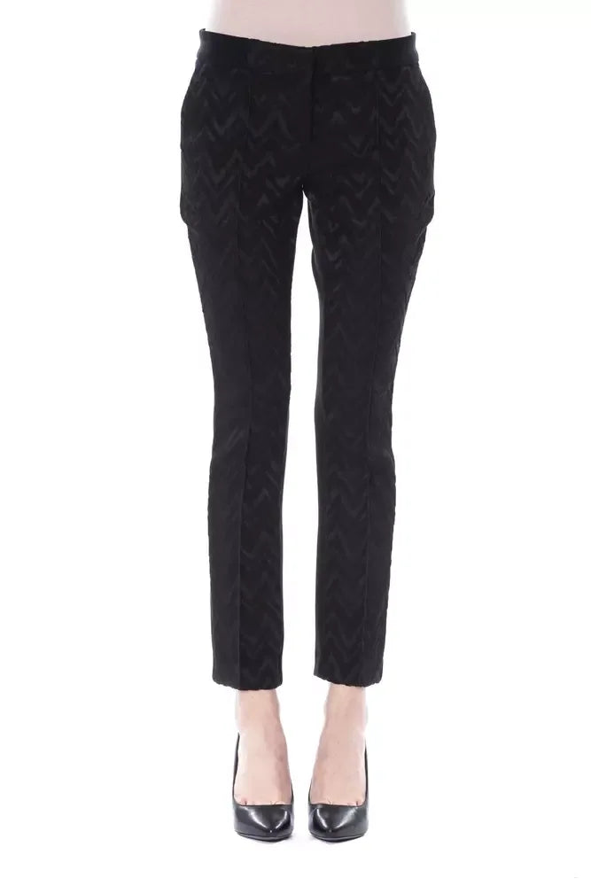 BYBLOS Black Marabou Women Pants - Zeiniez