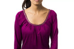 BYBLOS Purple Viscose Women Top - Zeiniez