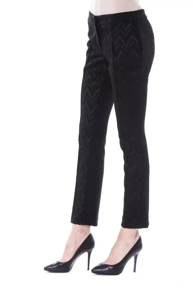 BYBLOS Black Marabou Women Pants - Zeiniez