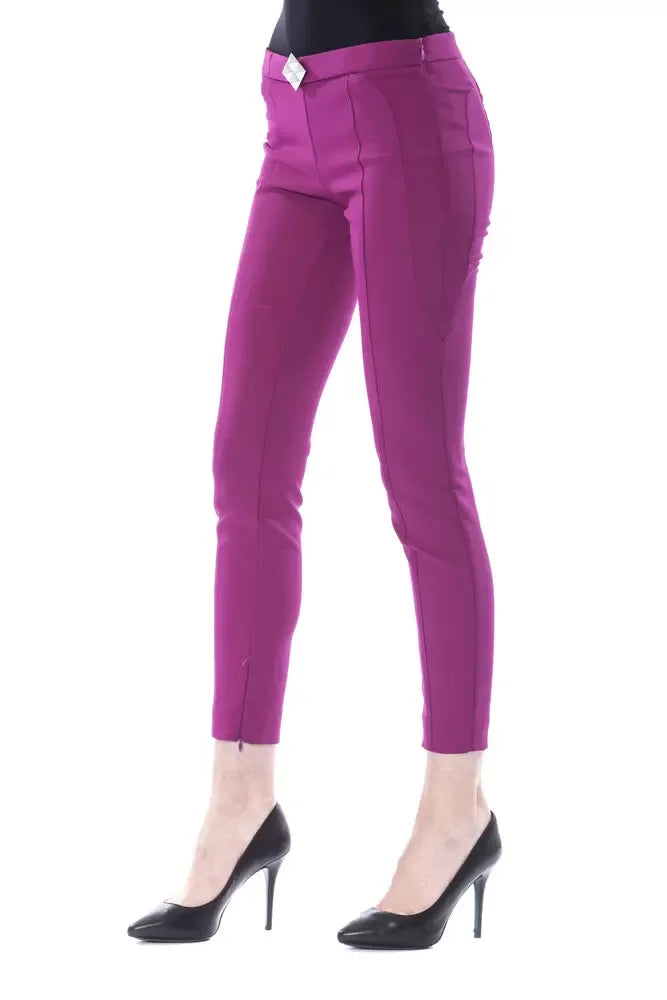 BYBLOS Purple Polyester Women Pants - Zeiniez