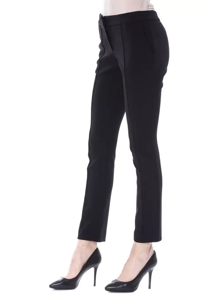 BYBLOS Black Polyester Women Pants - Zeiniez
