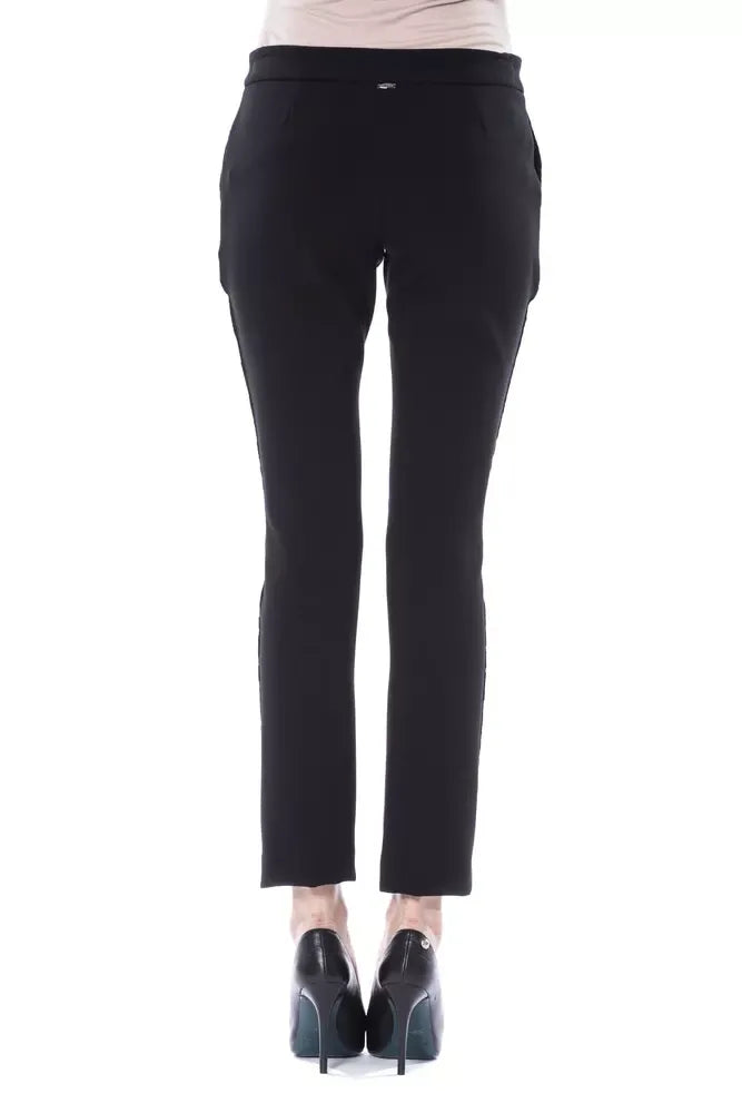 BYBLOS Black Marabou Women Pants - Zeiniez