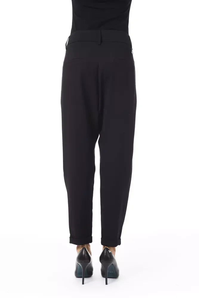 BYBLOS Black Polyester Women Pant - Zeiniez