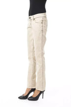 BYBLOS Beige Cotton Women Jeans - Zeiniez