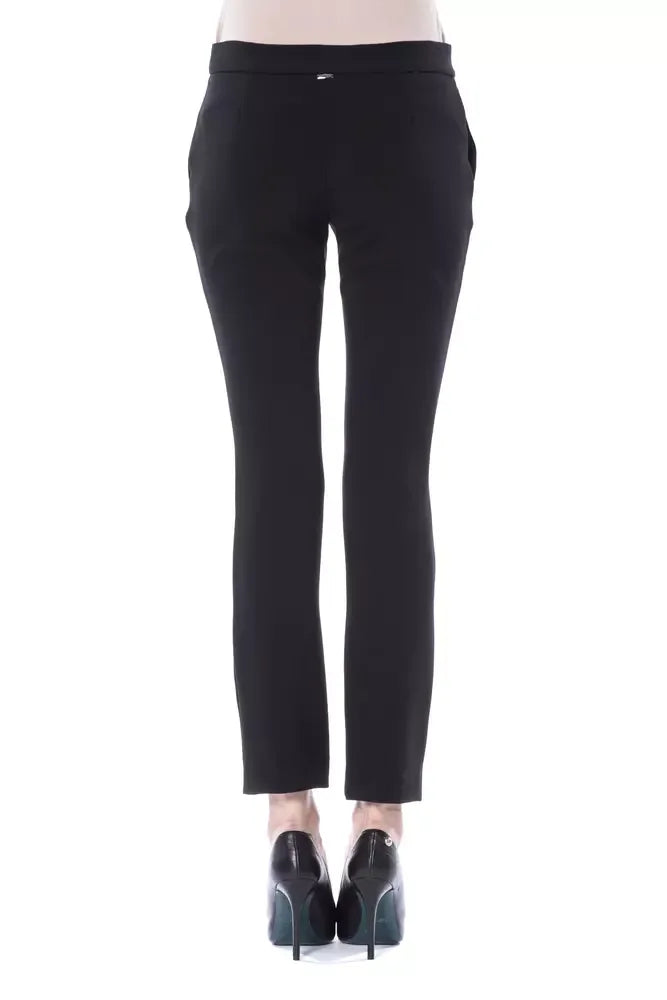 BYBLOS Black Polyester Women Pants - Zeiniez
