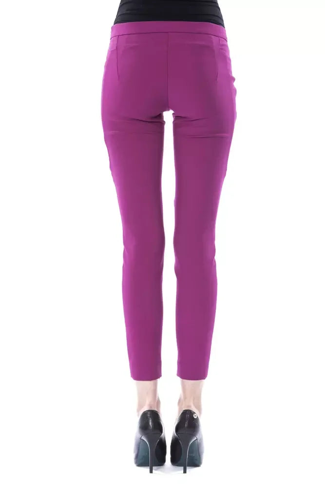 BYBLOS Purple Polyester Women Pants - Zeiniez