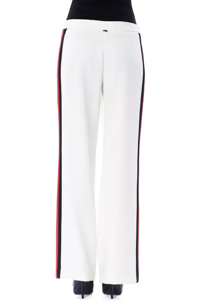 BYBLOS White Polyester Women Pants - Zeiniez