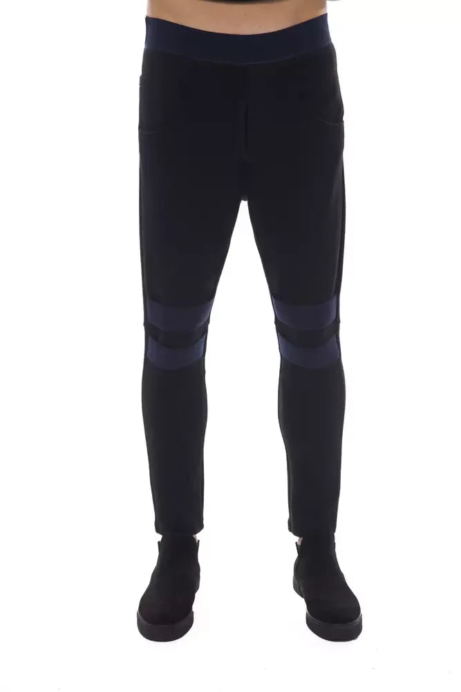 Nicolo Tonetto Black Viscose Men Pants - Zeiniez