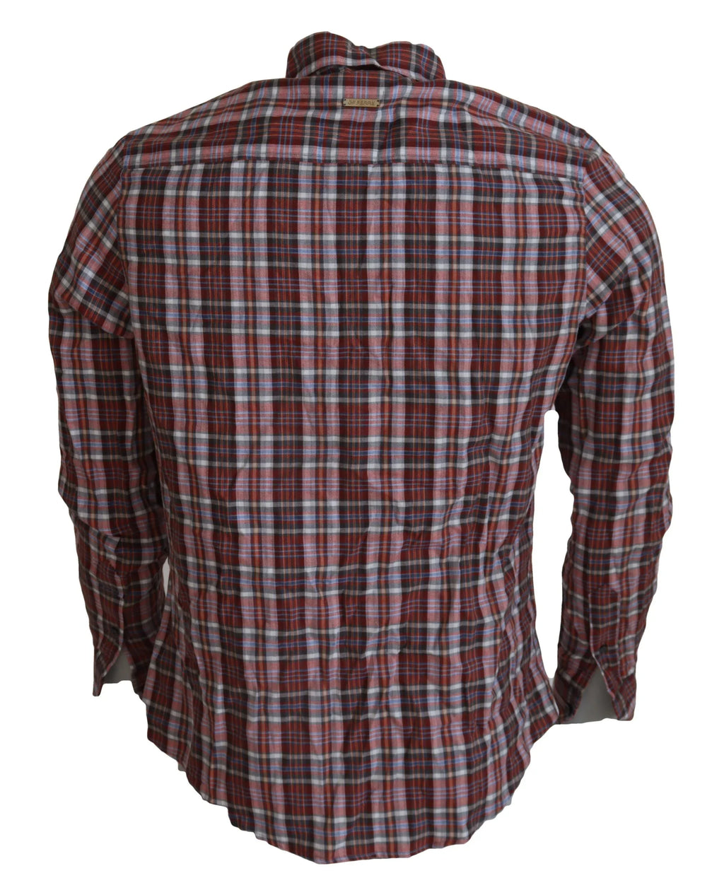 GF Ferre Multicolor Checkered Cotton Long Sleeves Casual Shirt - Zeiniez