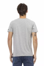 Trussardi Action Gray Cotton Men's T-Shirt - Zeiniez