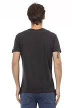 Trussardi Action Black Cotton Men's T-Shirt - Zeiniez