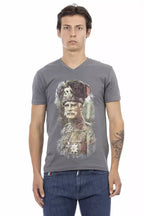 Trussardi Action Gray Cotton Men's T-Shirt - Zeiniez