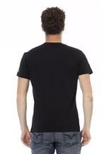 Trussardi Action Black Cotton Men T-Shirt - Zeiniez