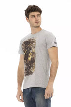 Trussardi Action Gray Cotton Men's T-Shirt - Zeiniez