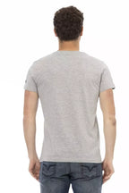 Trussardi Action Gray Cotton Men's T-Shirt - Zeiniez