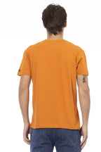 Trussardi Action Orange Cotton Men's T-Shirt - Zeiniez