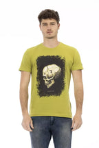 Trussardi Action Green Cotton Men T-Shirt - Zeiniez