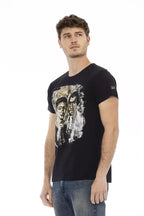 Trussardi Action Black Cotton Men T-Shirt - Zeiniez