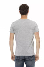 Trussardi Action Gray Cotton Men T-Shirt - Zeiniez