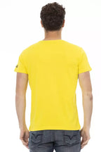 Trussardi Action Yellow Cotton Men T-Shirt - Zeiniez