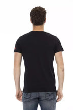 Trussardi Action Black Cotton Men T-Shirt - Zeiniez