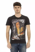 Trussardi Action Black Cotton Men T-Shirt - Zeiniez