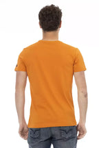 Trussardi Action Orange Cotton Men's T-Shirt - Zeiniez