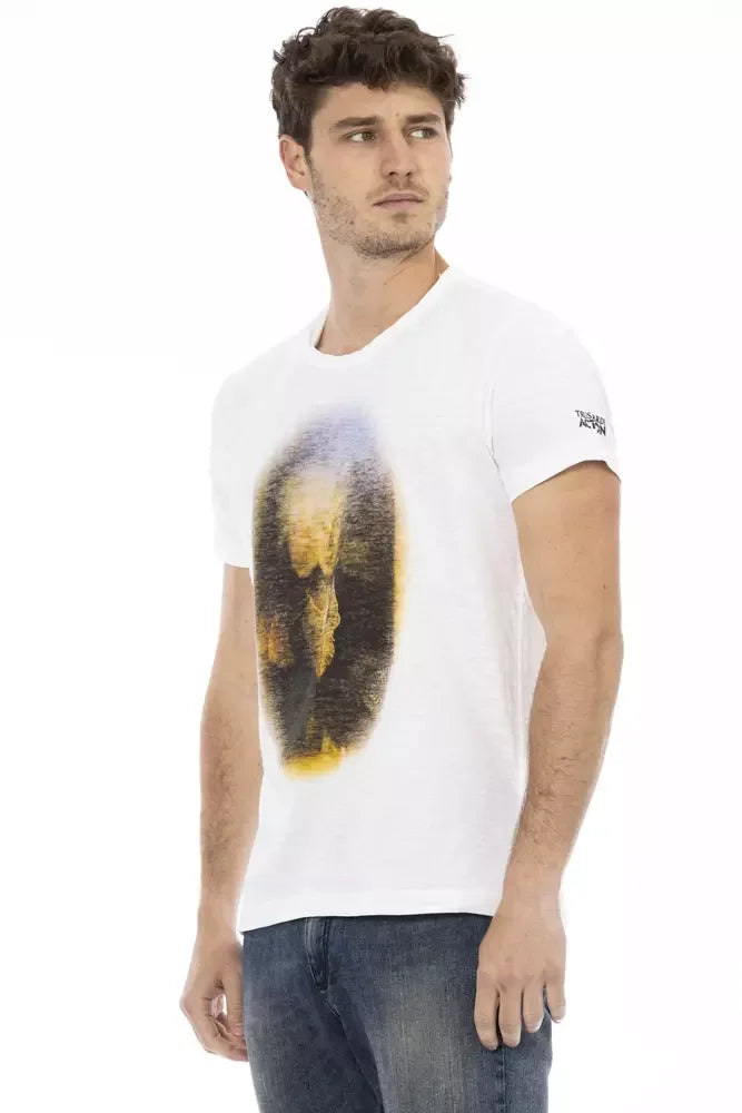 Trussardi Action White Cotton Men's T-Shirt - Zeiniez