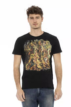 Trussardi Action Black Cotton Men's T-Shirt - Zeiniez