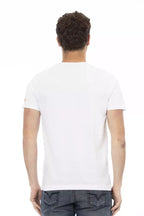 Trussardi Action White Cotton Men T-Shirt - Zeiniez