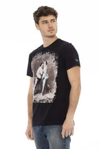 Trussardi Action Black Cotton Men T-Shirt - Zeiniez